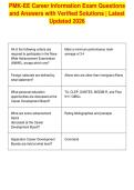 PMK-EE Career Information Exam Questions&NewLine;and Answers with Verified Solutions &vert; Latest&NewLine;Updated 2026