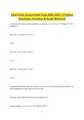 Excel Crash Course Exam Prep 2026&ndash;2027 Practice Questions&comma; Solutions & Study Materials