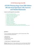 &NewLine;ATI RN Pharmacology Exam 2026 Edition 100 Advanced Questions with Answers and Detailed Rationales&period;pdf&NewLine;