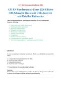 &NewLine;ATI RN Fundamentals Exam 2026 Edition 100 Advanced Questions with Answers and Detailed Rationales&period;pdf&NewLine;