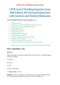 &NewLine;CWB Level 2 Welding Inspector Exam 2026 Edition 100 Advanced Questions with Answers and Detailed Rationales&period;pdf&NewLine;
