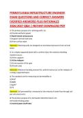 PENNSYLVANIA INFRASTRUCTURE ENGINEER&NewLine;EXAM QUESTIONS AND CORRECT ANSWERS &lpar;VERIFIED ANSWERS&rpar; PLUS RATIONALES 2026&vert;2027 Q&A &vert; INSTANT DOWNLOAD PDF&NewLine;