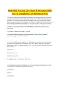 AHA PALS Practice Questions & Answers 2026&ndash;2027 Complete Exam Review & Prep