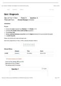 COUC 667&vert; WEEK 3 Diagnosis&vert; With complete solution&vert; updated RATED A&plus; &vert; NEW &vert; Liberty University