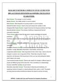 RESEARCH METHODS &vert;COMPLETE STUDY GUIDE WITH&NewLine;100&percnt; ACCURATE QUESTIONS &ANSWERS&period; EXCELLENCE&NewLine;GUARANTEED&period;