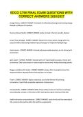 EDCO C790 FINAL EXAM QUESTIONS WITH &NewLine;CORRECT ANSWERS 2026&sol;2027 