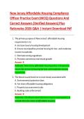 New Jersey Affordable Housing Compliance&NewLine;Officer Practice Exam &lpar;MCQ&rpar; Questions And Correct Answers &lpar;Verified Answers&rpar; Plus&NewLine;Rationales 2026 Q&A &vert; Instant Download Pdf&NewLine;