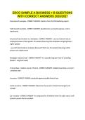 EDCO SAMPLE A BUSINESS &plus; B QUESTIONS &NewLine;WITH CORRECT ANSWERS 2026&sol;2027