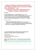 BARKLEY PMHNP EXAM PRACTICE QUESTIONS  &NewLine;AND VERIFIED CORRECT 100&percnt; DETAILED ANSWERS &NewLine;&lpar;2026 &sol; 2027 EDITION&rpar; &mdash; 200  &NewLine;QUESTIONS &vert; MCQ & SCENARIO-BASED &vert; 100&percnt;  &NewLine;CORRECT &vert; GRADE A&plus; PREPARATION 