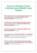 Lmr Georgette&rsquo;s Pmhnp &NewLine;Certification Exam 2026&sol;2027 Latest &NewLine;Testbank  