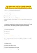 PALS Exam A Latest 2026&ndash;2027 &vert; Practice Questions&comma; Verified Answers & Complete Study Guide