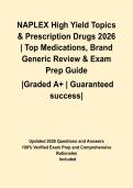 NAPLEX High Yield Topics & Prescription Drugs 2026 &vert; Top Medications&comma; Brand Generic Review & Exam Prep Guide