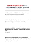 ULL ITEC 462 Test 1 Study Guide &ndash; Questions and Correct Answers