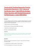 Constructivist Teaching Approaches
