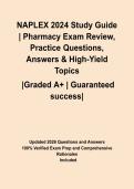 NAPLEX 2024 Study Guide &vert; Pharmacy Exam Review&comma; Practice Questions&comma; Answers & High-Yield Topics