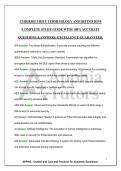 CYBERSECURITY TERMINOLOGY AND DEFINITIONS&NewLine;&vert;COMPLETE STUDY GUIDE WITH 100&percnt; ACCURATE&NewLine;QUESTIONS &ANSWERS&period; EXCELLENCE GUARANTEED&period;