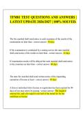 TFM01 TEST QUESTIONS AND ANSWERS &vert;&NewLine;LATEST UPDATE 2026&sol;2027 &vert; 100&percnt; SOLVED&period;