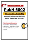 PubH 6002 Final Exam &ndash; Biostatistics &ndash; &lpar;2026&rpar; Actual Q&A &lpar;GWU&rpar; Guarantee Pass