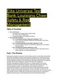 S-Tier Elite Test Bank&colon; Louisiana Cheer Safety & Risk Management 2026&sol;2027 &vert; LHSAA&comma; NFHS & BESE Bulletin 135 &lpar;19&plus; Q&A&rpar;