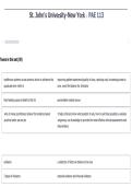 PAE 113 Complete Study Guide &vert; St&period; John's University