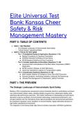 2026&sol;2027 S-Tier Elite Test Bank&colon; KSHSAA & NFHS Cheer Safety & Risk Management Mastery &lpar;18&plus; Q&A&rpar;
