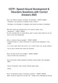 CETP &ndash; Speech Sound Development & Disorders Questions with Correct Answers 2026 &vert; Complete Speech-Language Pathology Study Guide &vert; Latest Exam Prep & Practice Questions
