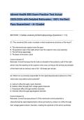 Advent Health EKG Exam Practice Test Actual 2025&sol;2026 with Detailed Rationales &vert; 100&percnt; Verified &vert; Pass Guaranteed &ndash; A&plus; Graded