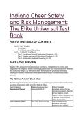 2026&sol;2027 S-Tier Indiana Cheer Safety & Risk Management Test Bank &vert; NFHS & IHSAA Compliance &lpar;18&plus; Elite Scenarios&rpar;