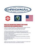 WGU C212 MARKETING CORRECT TEST PAPER QUESTIONS AND ANSWERS SURE A&period;pdf
