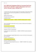 WGU D099 Sales Management Objective Assessment Final Exam Preparation 2026&sol;2027 &vert; 200 Questions & Verified Answers