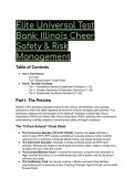 2026&sol;2027 Elite Illinois IHSA & NFHS Cheerleading Safety & Risk Management Test Bank &vert; 18&plus; Scenario-Based Questions & Axiom Cheat Sheet