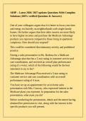 AHIP &ndash; Latest 2026&sol; 2027 updates Questions With Complete Solutions &lpar;100&percnt; verified Questions & Answers&rpar;