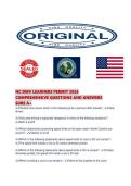 NC DMV LEARNERS PERMIT 2026 COMPREHENSIVE QUESTIONS AND ANSWERS