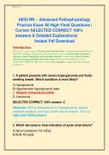 HESI RN &ndash; Advanced Pathophysiology  &NewLine;Practice Exam 50 High-Yield Questions &vert;  &NewLine;Correct SELECTED CORRECT 100&percnt; &NewLine;answers & Detailed Explanations&vert;  &NewLine;Instant Pdf Download 