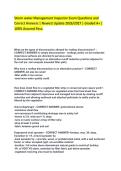 Storm water Management Inspector Exam Questions and&NewLine;Correct Answers &vert; Newest Update 2026&sol;2027 &vert; Graded A&plus; &vert;&NewLine;100&percnt; Assured Pass&period;
