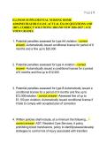 ILLINOIS SUPPLEMENTAL NURSING HOME&NewLine;ADMINISTRATOR EXAM &vert; ACTUAL EXAM QUESTIONS AND&NewLine;100&percnt; CORRECT SOLUTIONS &vert; BRAND NEW 2026-2027 &vert; ACE&NewLine;YOUR GRADES&period; 