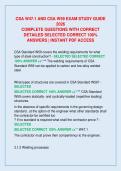 CSA W47&period;1 AND CSA W59 EXAM STUDY GUIDE &NewLine;2026  &NewLine;COMPLETE QUESTIONS WITH CORRECT &NewLine;DETAILED SELECTED CORRECT 100&percnt; &NewLine;ANSWERS &vert; INSTANT PDF ACCESS 