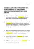 OSSF EXAM NEW ACTUAL EXAM WITH 100&percnt;&NewLine;VERIFIED QUESTIONS AND CORRECT&NewLine;ANSWERS UPDATED 2026-2027 &vert; ACE YOUR&NewLine;GRADES&period;