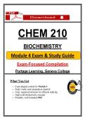 CHEM 210 Module 4 Exam &ndash; Biochemistry &ndash; &lpar;2026&rpar; Actual Questions & Answers &lpar;Portage&rpar; Guarantee Pass
