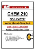 CHEM 210 Module 5 Exam &ndash; Biochemistry &ndash; &lpar;2026&rpar; Actual Questions & Answers &lpar;Portage&rpar; Guarantee Pass