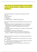 AINS 102 FINAL EXAM QUESTIONS AND ANSWERS&NewLine;LATEST UPDATE 2026&sol;2027 &vert; CORRECT SOLUTIONS &vert;&NewLine;GRADED A&plus;&period;