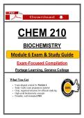 CHEM 210 Module 6 Exam &ndash; Biochemistry &ndash; &lpar;2026&rpar; Actual Questions & Answers &lpar;Portage&rpar; Guarantee Pass