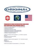 THERAPEUTIC CRISIS INTERVENTION CORE EXAM 2026 QUESTIONS AND ANSWERS SURE A&period;pdf