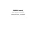 NSG 554 Exam 3 Nurse Practitioners in Primary Care I&NewLine;Questions and Answers with Rationales