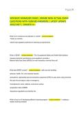 SERVSAFE MANAGER EXAM &vert; BRAND NEW ACTUAL EXAM&NewLine;QUESTIONS WITH VERIFIED ANSWERS &vert; LATEST UPDATE&NewLine;2026&sol;2027 &vert; GRADED A&plus;&period; 