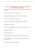 BIOL 251- Anatomy and Physiology Exam 1 Binghamton University&vert; UPDATED Questions with 100&percnt; Correct Answers