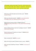 LIFEGUARD INSTRUCTOR WRITTEN TEST LATEST 2026 WITH&NewLine;ACTUAL QUESTIONS AND CORRECT ANSWERS &vert; GRADED A&plus;&NewLine;100&percnt; GUARANTEED PASS &vert; LATEST UPDATE 2026&sol;2027&period;