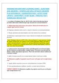 WASHINGTON DENTURIST LICENSING EXAM&rsqb; &ndash; QUESTIONS &NewLine;AND ANSWERS &vert; VERIFIED AND WELL DETAILED ANSWERS &NewLine;PLUS RATIONALES &vert; GUARANTEED PASS &vert; LATEST EXAM &NewLine;UPDATE &vert; EXAM PREP &vert; STUDY GUIDE &vert; PRACTICE TEST&vert; &NewLine;DOWNLOAD INSTANT PDF