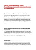 CS6250 Computer Networks Exam 1 Comprehensive Review with Solved Questions and Accurate Answers