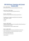 EDF 6225 Exam 1 Questions with Correct Answers 2026